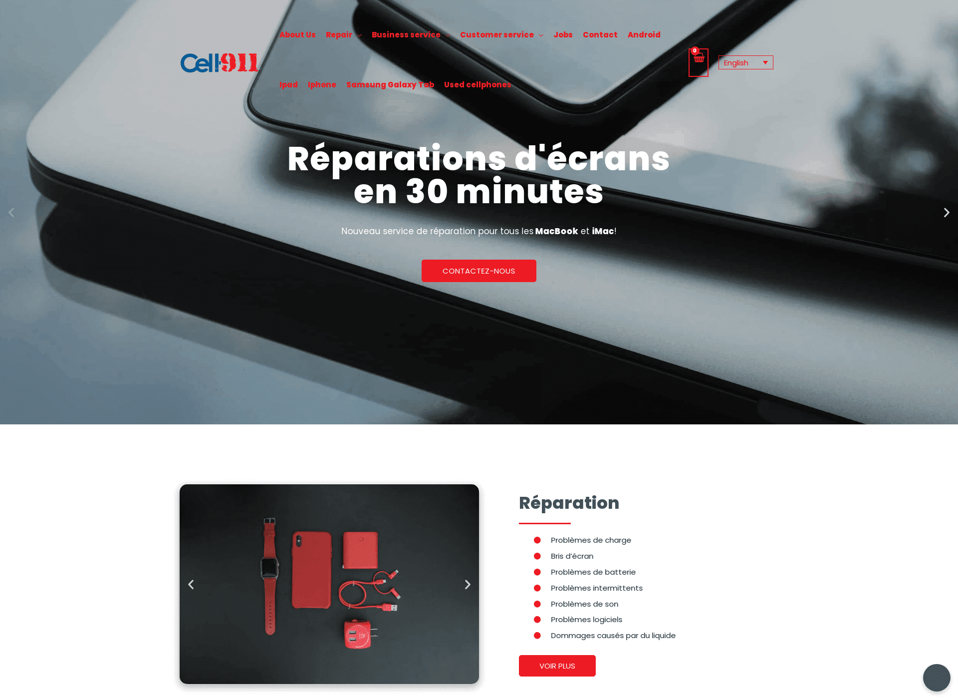 Portfolio - Accueil Cell - SGT Marketing