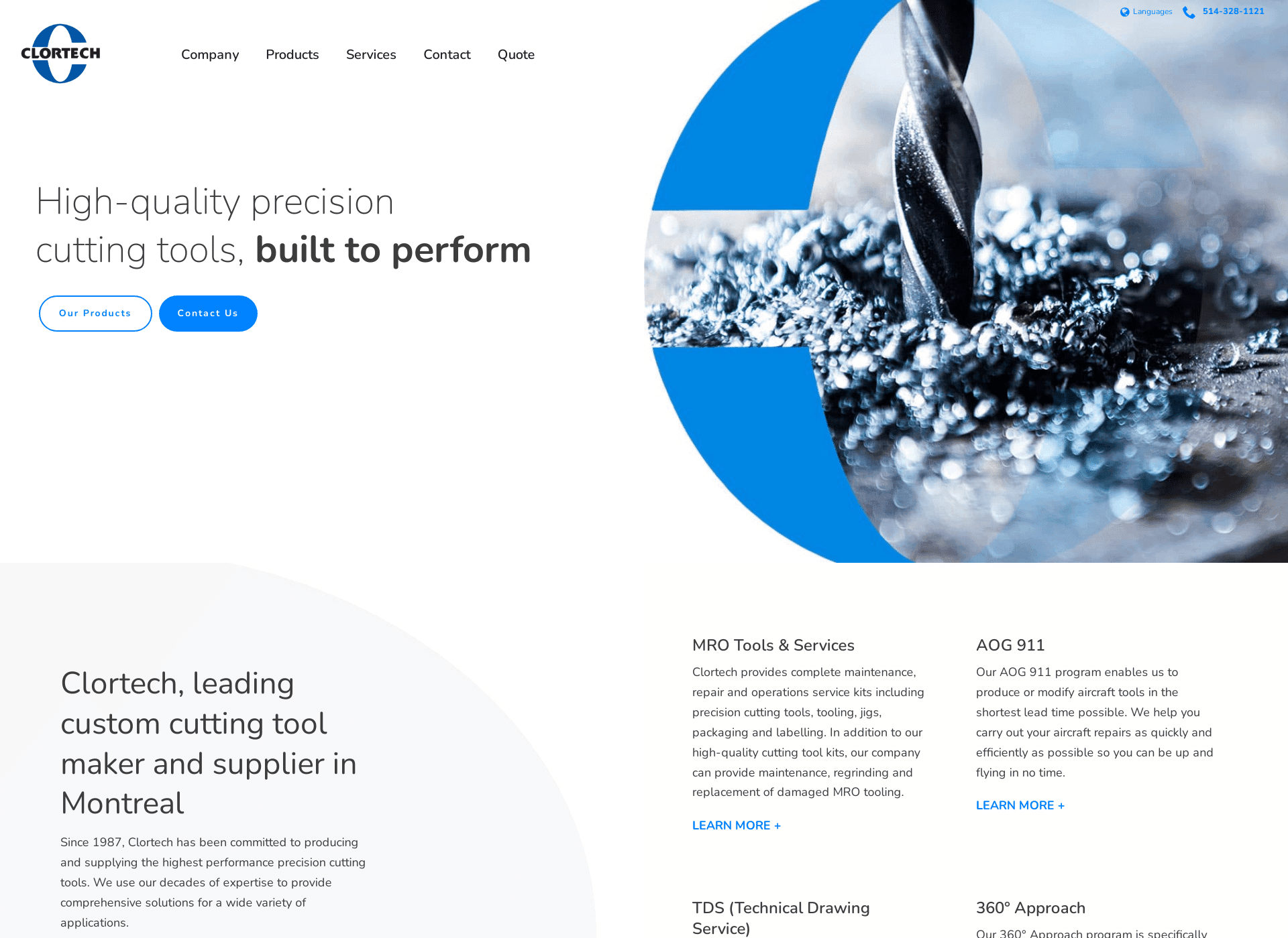 Portfolio - Clortech Precision Cutting Tools Custom Tool Supplier In Montreal - SGT Marketing