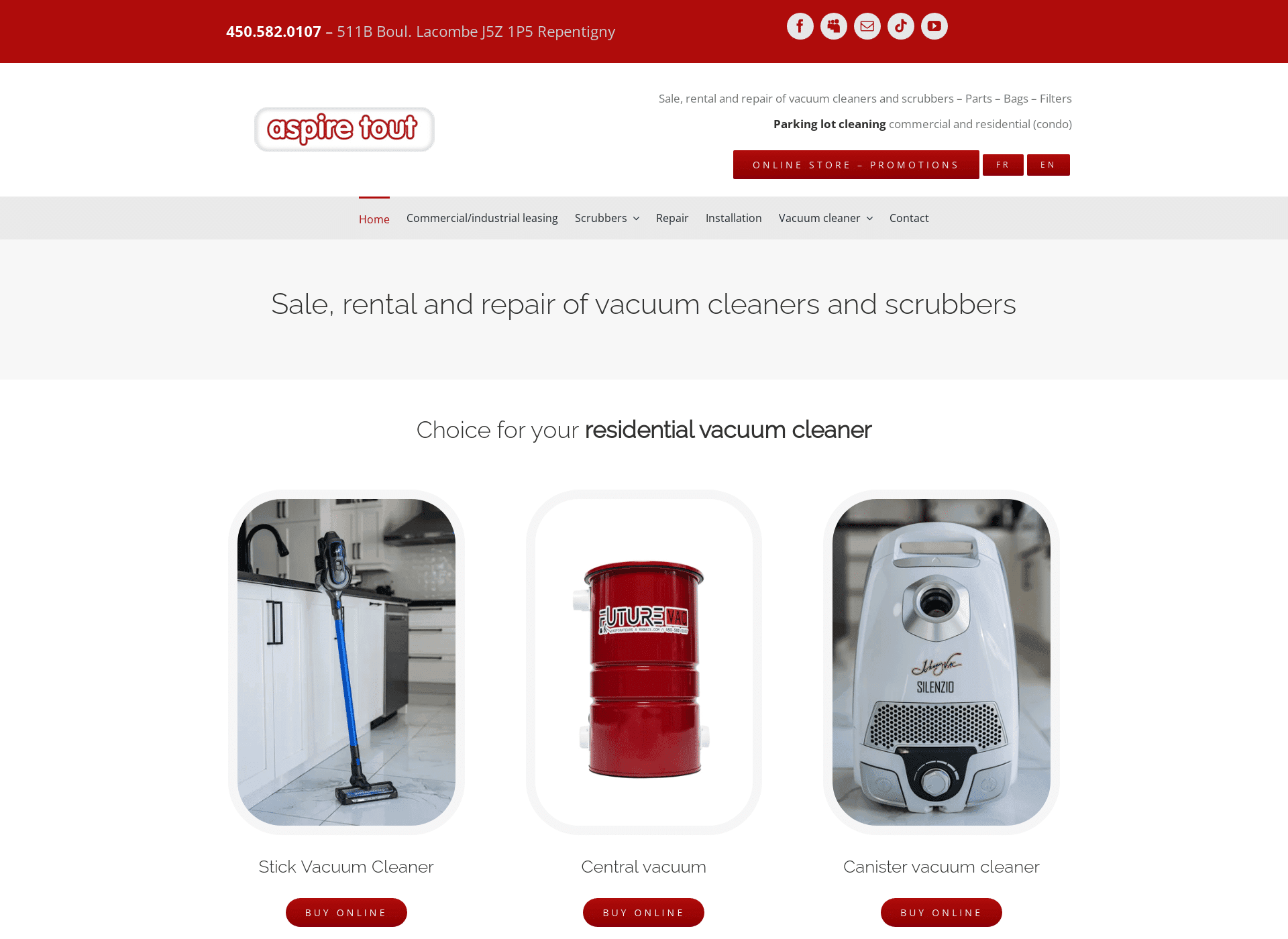 Portfolio - Vacuum Repentigny Central Vacuum Vacuum Repair Johnny Vac Zelmer Lanaudiere Lachenaie Terrebonne Aspirateur Aspire Tout - SGT Marketing